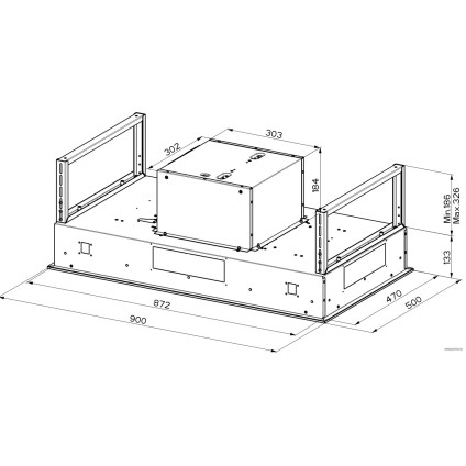 Кухонная вытяжка Faber C-Air KL A90 350.0615.705