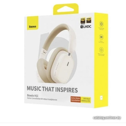 Наушники Baseus Bowie H1i (бежевый)