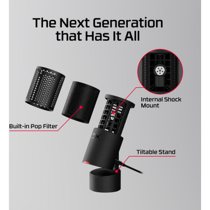 Проводной микрофон HyperX SoloCast 2 (черный)