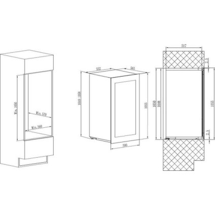 Винный шкаф Avintage AVI105PLATINUM