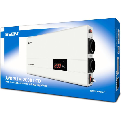 Стабилизатор напряжения SVEN AVR SLIM-2000 LCD