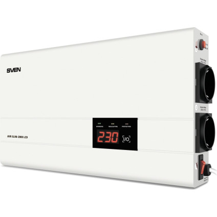 Стабилизатор напряжения SVEN AVR SLIM-2000 LCD