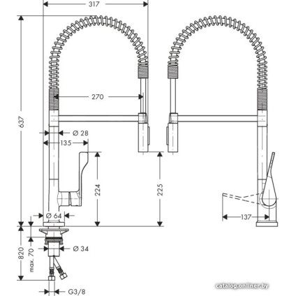 Смеситель Axor Citterio 39840000 (хром)