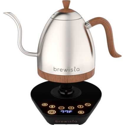 Электрический чайник Brewista Artisan Gooseneck 1л (нержавеющая сталь/дерево)