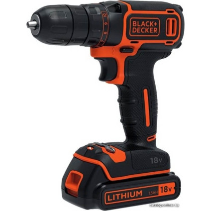 Дрель-шуруповерт Black & Decker BDCDC18B (с 2-мя АКБ, без кейса)