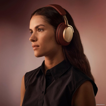 Наушники Bowers & Wilkins PX8 (бордовый/золотистый)