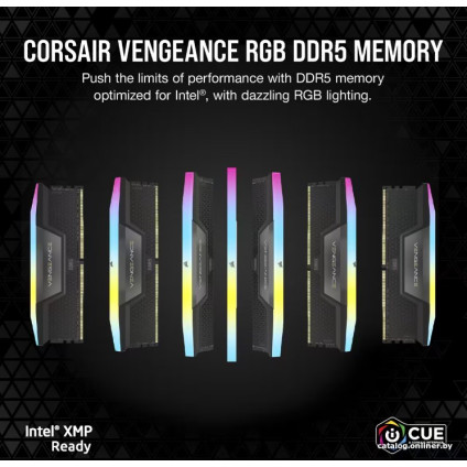 Оперативная память Corsair Vengeance RGB 2x32ГБ DDR5 6000 МГц CMH64GX5M2B6000Z40