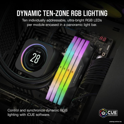 Оперативная память Corsair Vengeance RGB 2x32ГБ DDR5 6000 МГц CMH64GX5M2B6000Z40