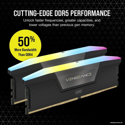 Оперативная память Corsair Vengeance RGB 2x32ГБ DDR5 6000 МГц CMH64GX5M2B6000Z40