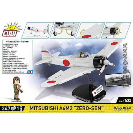 Конструктор Cobi World War II 5729 Mitsubishi A6M2 Zero-Sen