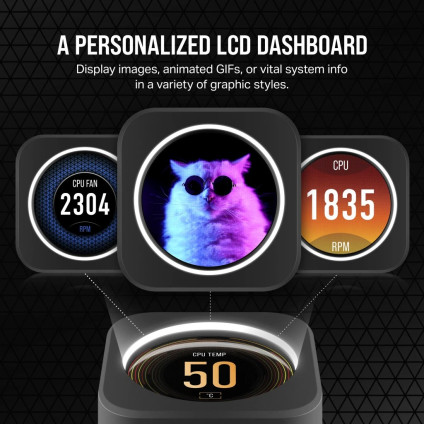 Система жидкостного охлаждения для процессора Corsair iCUE H150i Elite LCD XT CW-9060075-WW