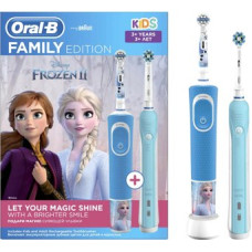 Комплект зубных щеток Oral-B Pro 1 Cross Action и Kids D16.513.1U + D100.410.2K (голубой)