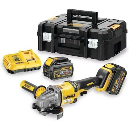 Угловая шлифмашина DeWalt DCG414T2 (с 2-мя АКБ, кейс)