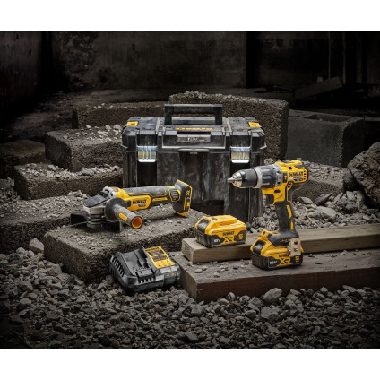 DeWalt DCK2080P2T (шуруповерт, болгарка, 2 АКБ, кейс)