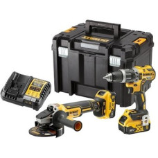 DeWalt DCK2080P2T (шуруповерт, болгарка, 2 АКБ, кейс)