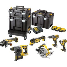 DeWalt DCK685P3T (болгарка, перфоратор, циркулярка, шуруповерт, винтоверт, реноватор, 3 АКБ, кейс)