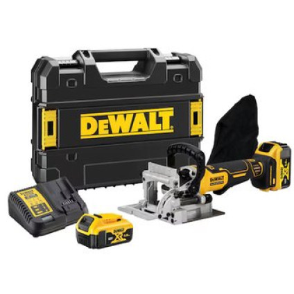 Шпоночный (ламельный) фрезер DeWalt DCW682P2 (с 2-мя АКБ, кейс)