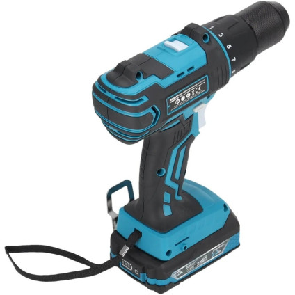 Ударная дрель-шуруповерт Dedra DED7030A02 (с 2-мя АКБ, кейс)