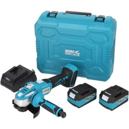 Угловая шлифмашина Dedra DED7030A10 (с 2-мя АКБ, кейс)