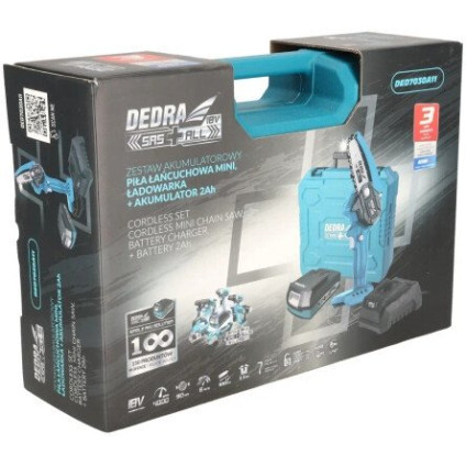 Аккумуляторная пила Dedra DED7030A11 (с 1-им АКБ, кейс)
