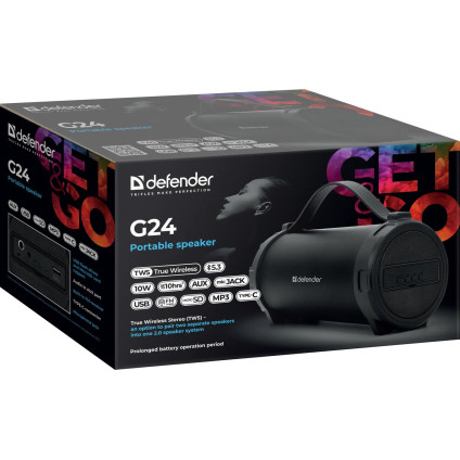 Беспроводная колонка Defender G24 (черный)