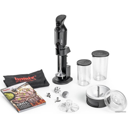 Погружной блендер Bamix DeLuxe M200 BBQ (черный)