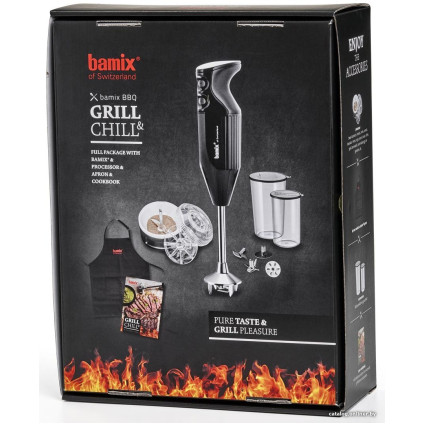 Погружной блендер Bamix DeLuxe M200 BBQ (черный)