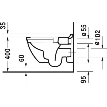 Унитаз подвесной Duravit Starck 2527090000