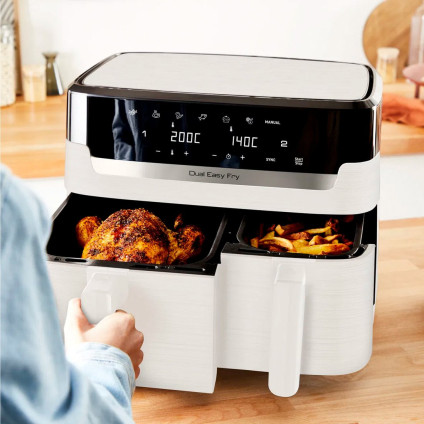 Аэрогриль (аэрофритюрница) Tefal Dual Easy Fry & Grill EY901AE0