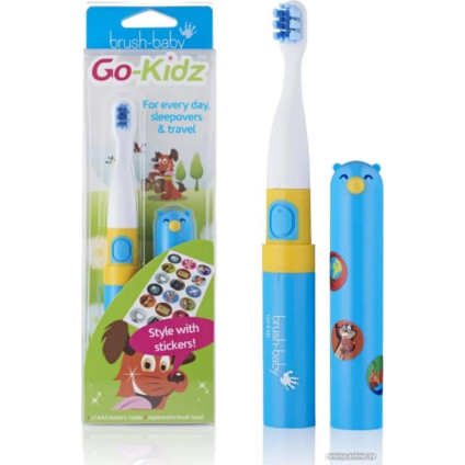 Электрическая зубная щетка Brush-Baby Go-Kidz Travel (синий)