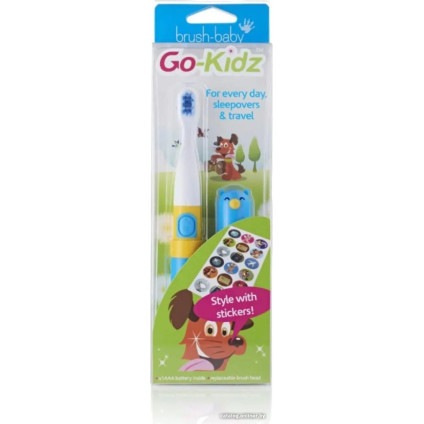 Электрическая зубная щетка Brush-Baby Go-Kidz Travel (синий)