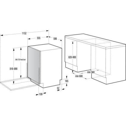 Встраиваемая посудомоечная машина Gorenje GV673C65