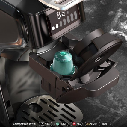 Капсульная кофеварка Hibrew H1B (черный)