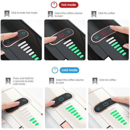 Капсульная кофеварка Hibrew H2B (белый)