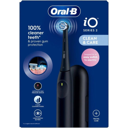 Электрическая зубная щетка Oral-B iO2 Electric Toothbrush with Travel Case (Night Black)