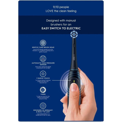 Электрическая зубная щетка Oral-B iO2 Electric Toothbrush with Travel Case (Night Black)