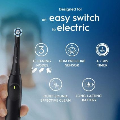 Электрическая зубная щетка Oral-B iO2 Electric Toothbrush with Travel Case (Night Black)