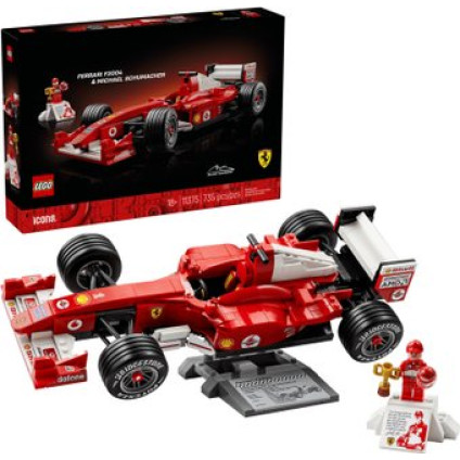 Конструктор LEGO Icons 11375 Ferrari F2004 & Michael Schumacher