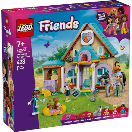 Конструктор LEGO Friends 42651 Ветеринарная клиника для лошадей и домашних животных