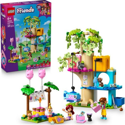 Конструктор LEGO Friends 42666 День рождения кошки и домик на дереве