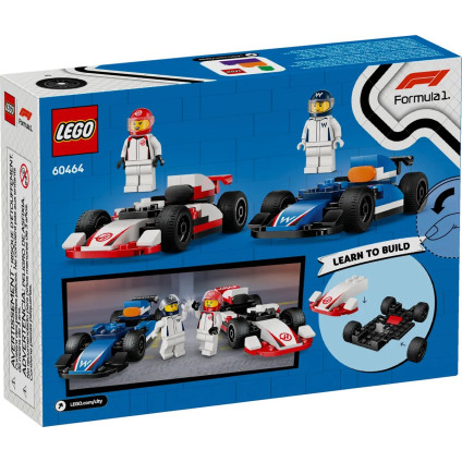 Конструктор LEGO City Formula 1 Гоночные автомобили Williams и Haas 60464