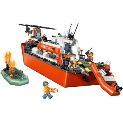 Конструктор LEGO City 60504 Спасательный катер и вертолет береговой охраны