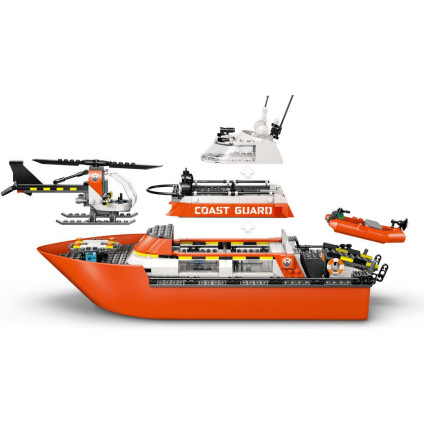 Конструктор LEGO City 60504 Спасательный катер и вертолет береговой охраны