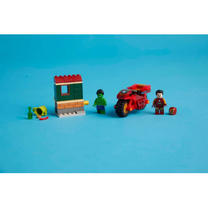 Конструктор LEGO Super Heroes Железный человек на мотоцикле и Халк 76287