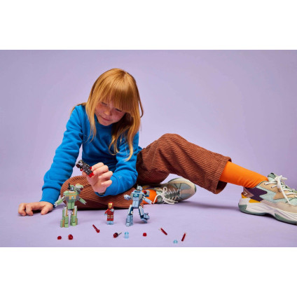 Конструктор LEGO Marvel Железный человек и боевая машина против дронов 76320