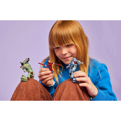 Конструктор LEGO Marvel Железный человек и боевая машина против дронов 76320