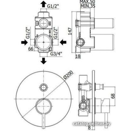 Смеситель Paffoni Light LIG015BO
