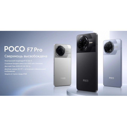 Телефон POCO F7 Pro 12GB/256GB международная версия (черный)