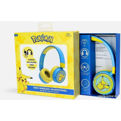 Наушники OTL Technologies Pokemon Pikachu Kids Wireless PK0980