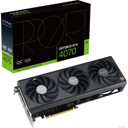 Видеокарта ASUS ProArt GeForce RTX 4070 OC Edition 12GB GDDR6X PROART-RTX4070-O12G
